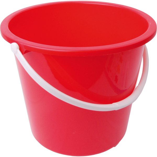 Homeware Bucket RED 10LTR Plastic