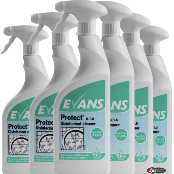 Evans Protect RTU Disinfectant Cleaner 750ML X 6