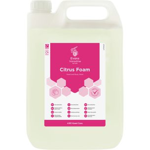Evans Citrus Foam Luxury Hand And Body Wash 5LTR