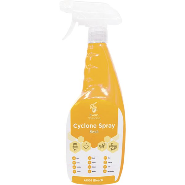 Evans Cyclone Spray With Bleach 750ML X 12