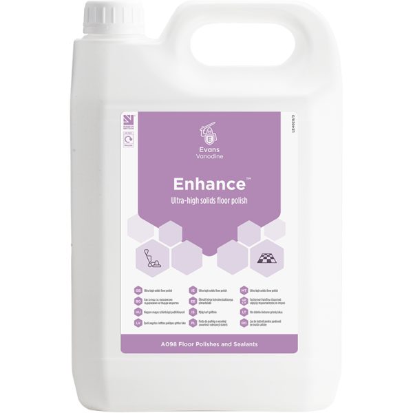 Evans Enhance Ultra High Solids Floor Polish 5LTR