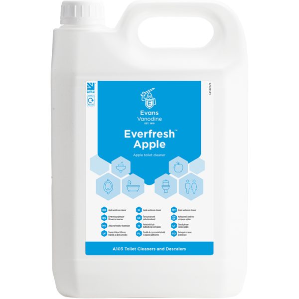 Evans Everfresh Apple Toilet And Washroom Cleaner 5LTR