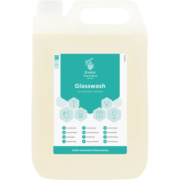Evans Glasswash For Automatic Glasswashing Machines 5LTR