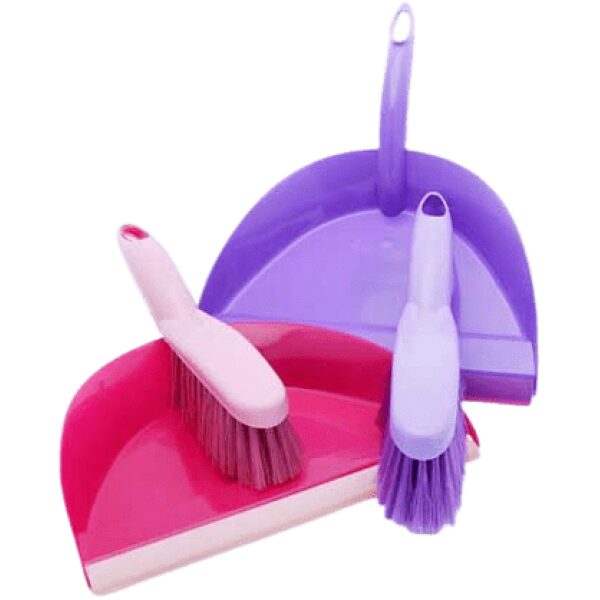 Dust Pan And Brush Assorted Colours