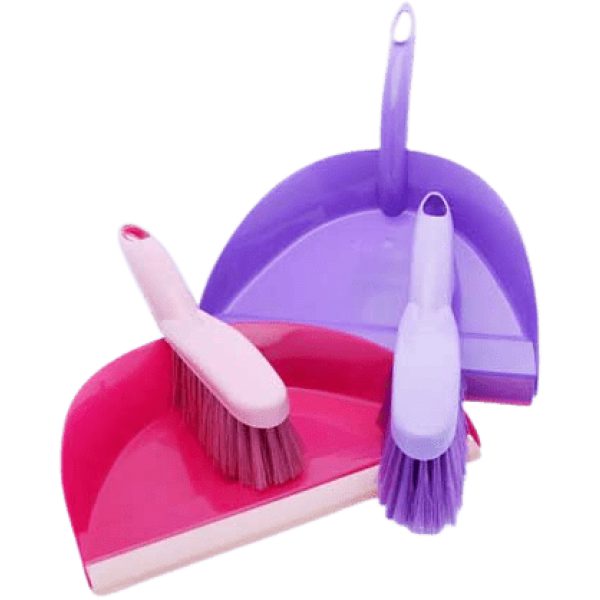 Dust Pan And Brush Assorted Colours