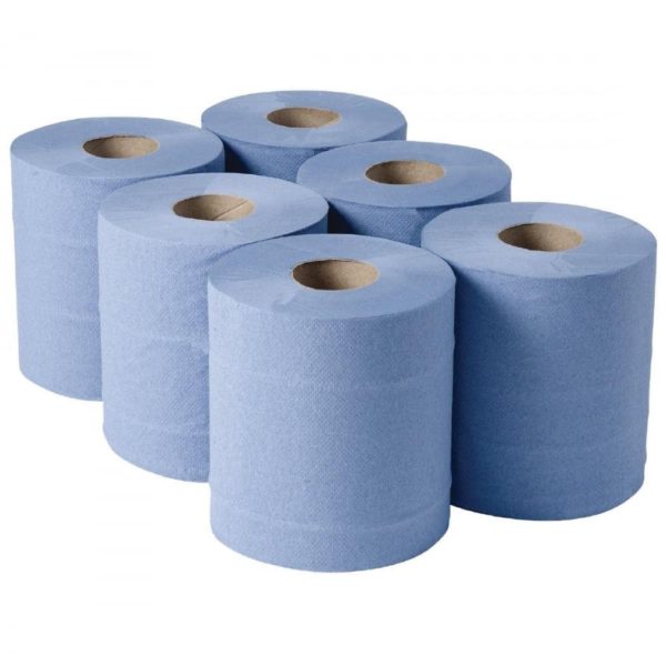 Hand Towel Roll 1 Ply BLUE  Northshore 200mmx155m X 6  (RT8167NS)