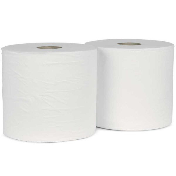 Industrial Wiper Rolls  2 Ply WHITE 400mx27.5cm  X 2 (0570 6142)