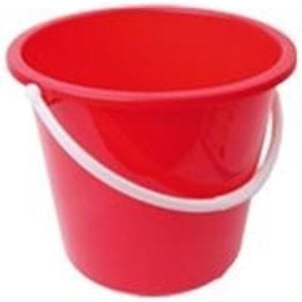 Homeware Bucket RED 10LTR Plastic