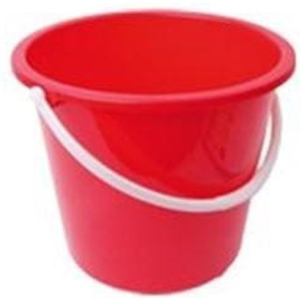 Homeware Bucket RED 10LTR Plastic