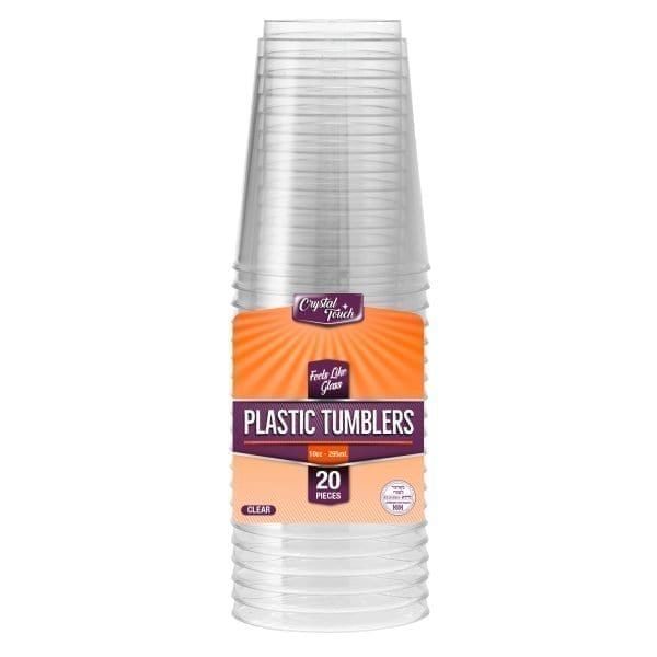 Plastic Round Tumbler Clear ‘Crystal Touch’ 10OZ 20 X 25