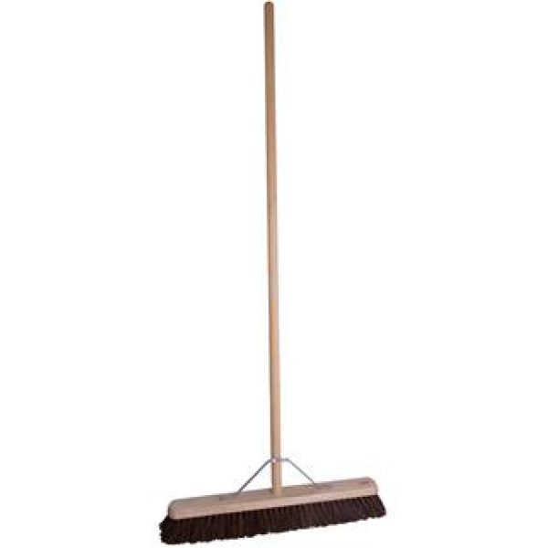 Platform Broom With Metal Stay & Handle Stiff 24x59''