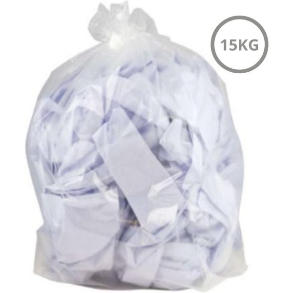 Premium Refuse Sack Diamond CLEAR 18x29x38" 15KG X 200