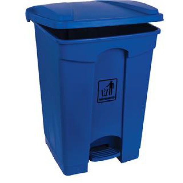 Step On Pedal Bin polypropylene BLUE 45LTR