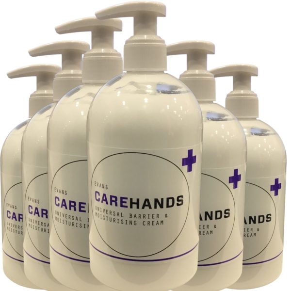 Evans Carehands Barrier And Moisturising Hand Cream 500ML X 6