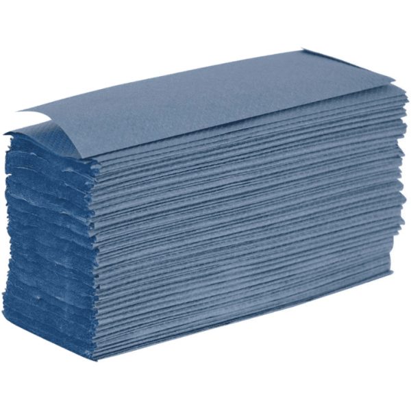 Hand Towels 1 Ply V-Fold PRO Eco Interfold  BLUE X 3600
