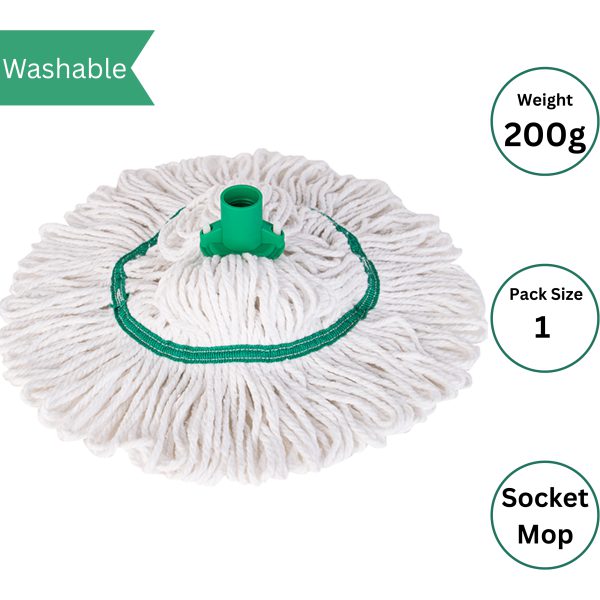 Hygiemix Socket Mop GREEN 200g