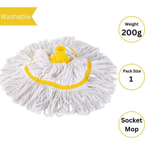 Hygiemix Socket Mop YELLOW 200g