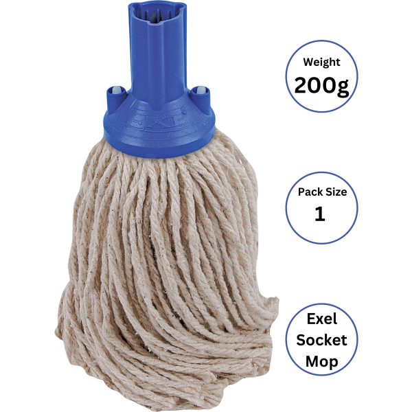 Exel PY Socket Mop BLUE 200g