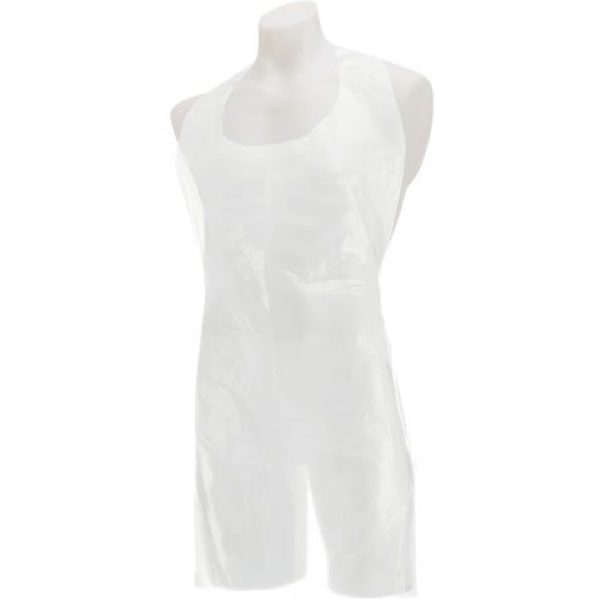 Disposable Aprons Flat Pack WHITE 27x42''  X 100