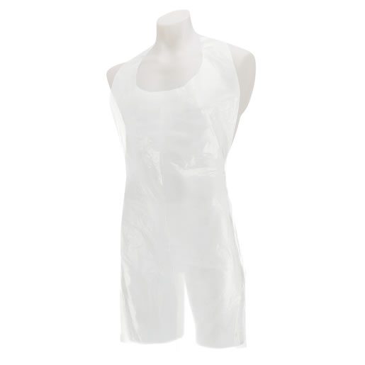 Disposable Aprons Flat Pack WHITE 27x42''  X 100