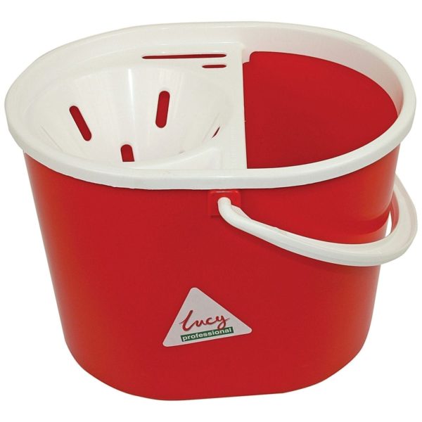 Lucy SYR Mop Bucket & Sieve RED 15LTR
