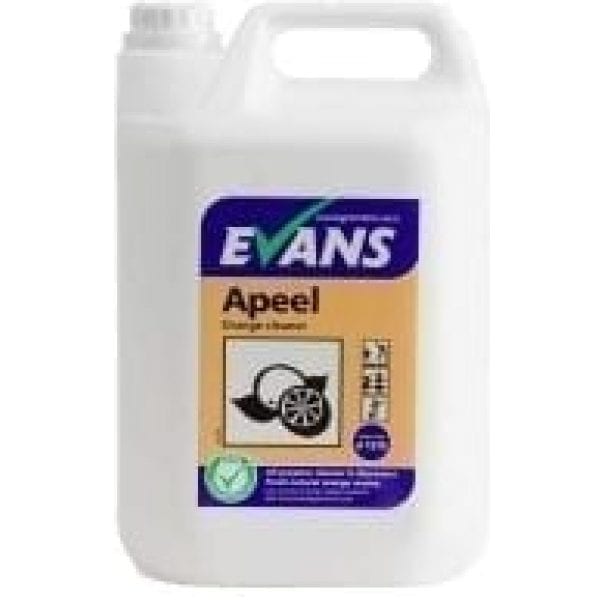 Evans Apeel ORANGE Neutral Hard Surface Cleaner 5LTR x 2