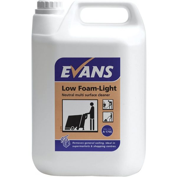 Evans Low Foam Light Multi Surface Cleaner 5LTR x 2