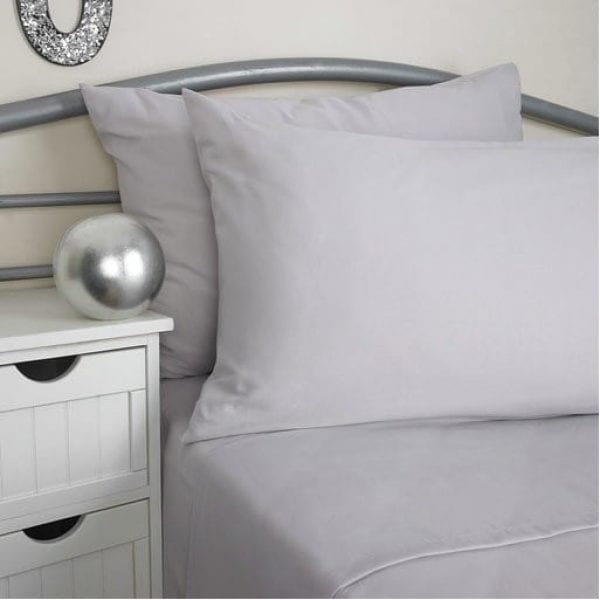 Softguard FR Fitted Bed Sheet SILVER Single