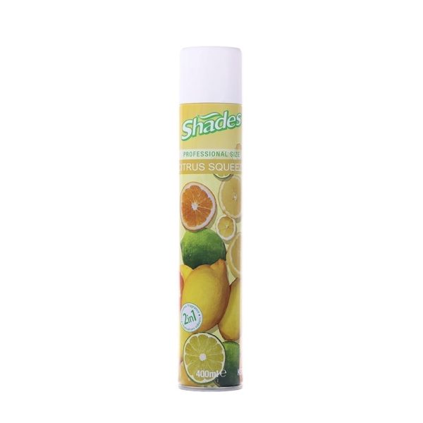 Shades Aerosol Citrus Squeeze Air Freshener 400ML X 12