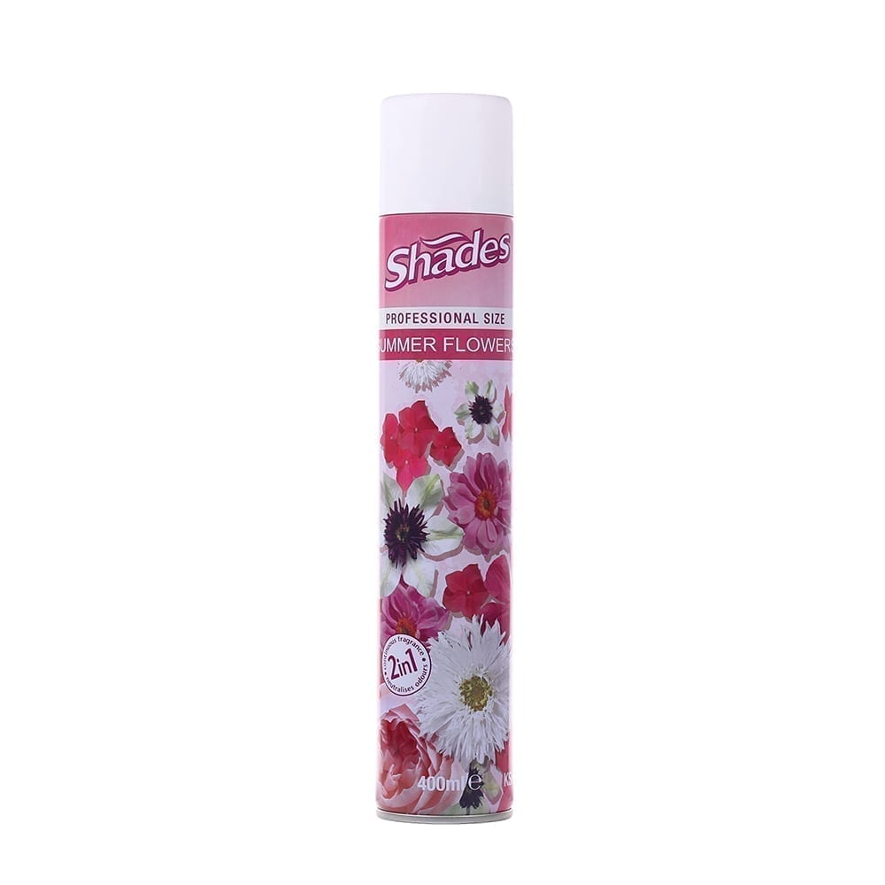 Shades Aerosol Summer Flowers Air Freshener 400ML X 12