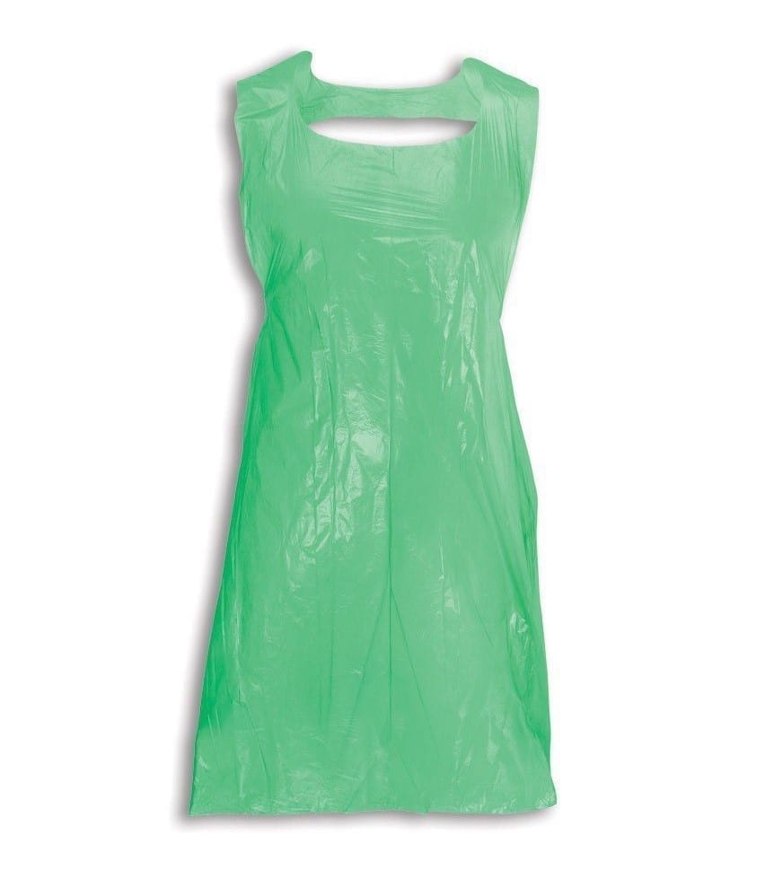 Apron Flat pack Pvc GREEN X 100 Fulli’s