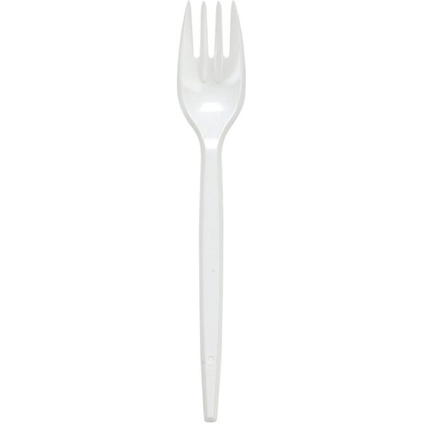 Premium Forks WHITE Plastic 10 X 100