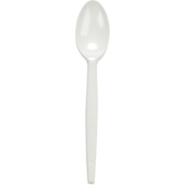 Premium Tea Spoons WHITE Plastic 20 X 100