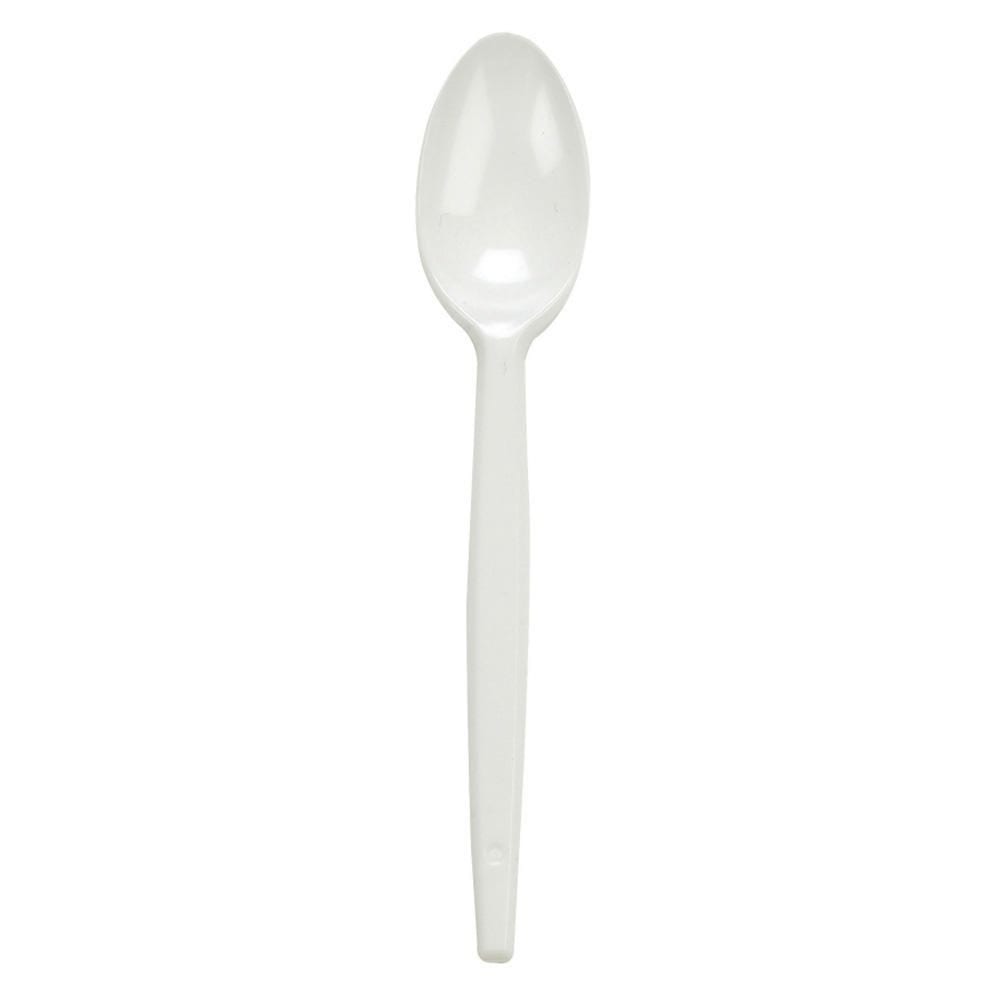 Premium Tea Spoons WHITE Plastic 20 X 100