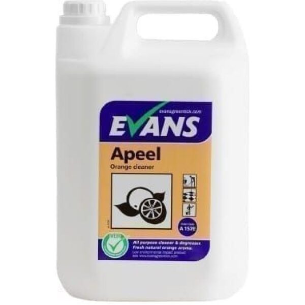 Evans Apeel ORANGE Neutral Hard Surface Cleaner 5LTR