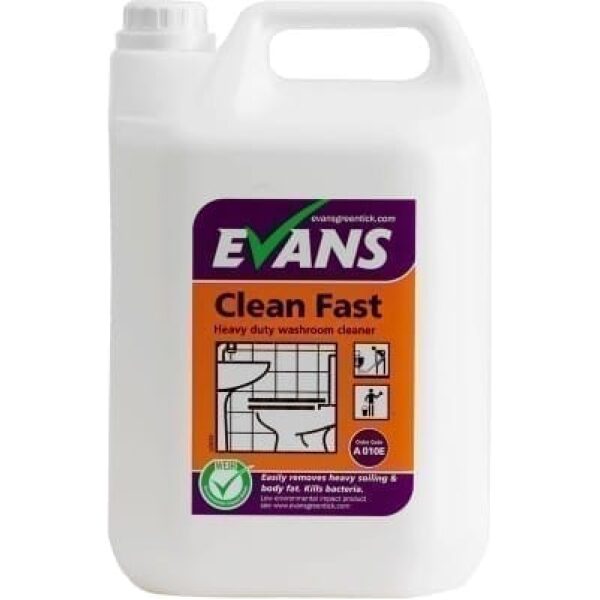 Evans Clean Fast Heavy Duty Washroom Cleaner 5LTR
