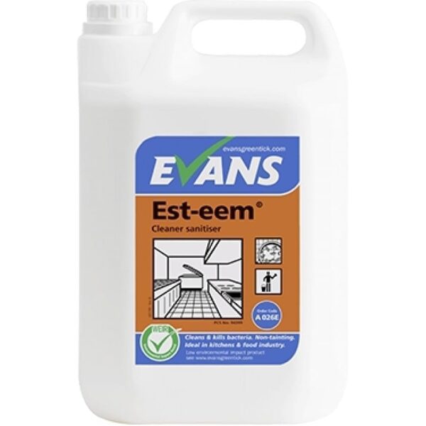 Evans Esteem Unperfumed Cleaner Sanitiser 5LTR