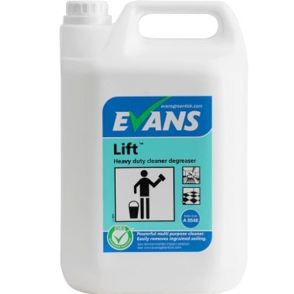 Evans Lift Heavy Duty Unperfumed Cleaner Degreaser 5LTR