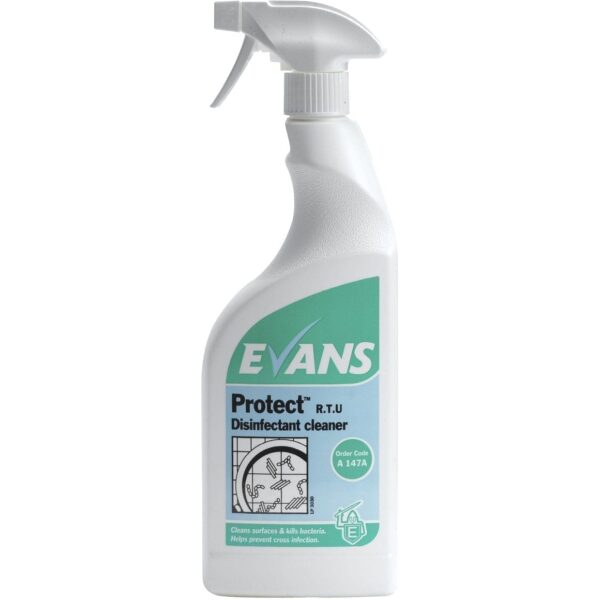 Evans Protect RTU Disinfectant Cleaner 750ML X 6