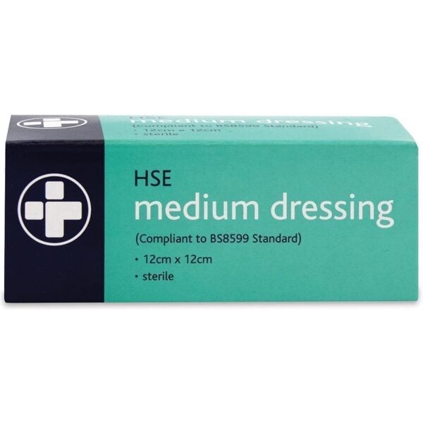 No.8 HSE Unboxed  Dressing Sterile Medium 12x12cCM X 12