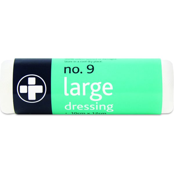 No.9  HSE Unboxed  Dressing Sterile Large 18x18CM X 12