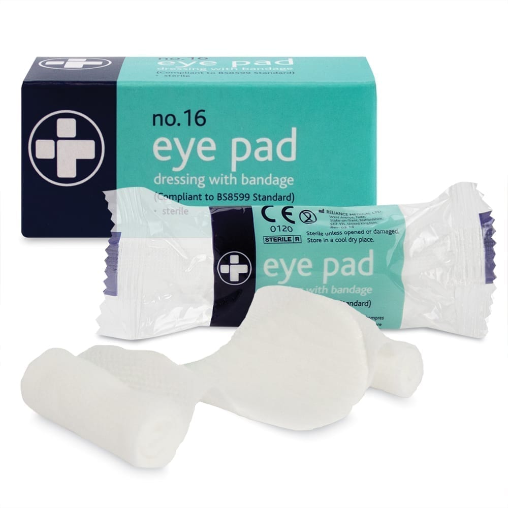 No.16 Eye Pad Dressing With Bandage X 10 Fulli’s