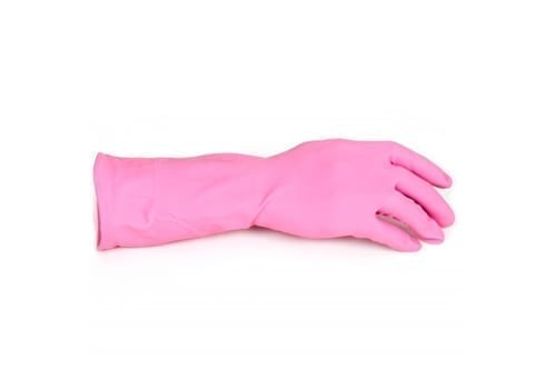 Household Rubber Gloves PINK Medium
