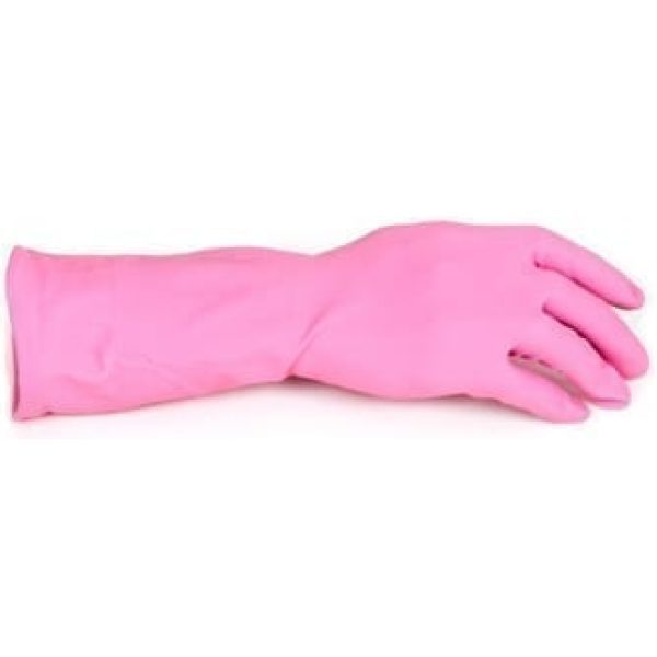 Household Rubber Gloves PINK Small