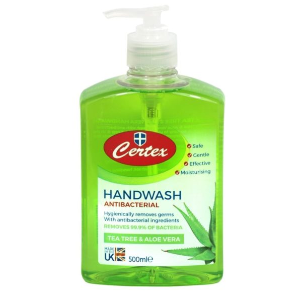 Certex Handwash Antibacterial Soap GREEN 500ML X 12