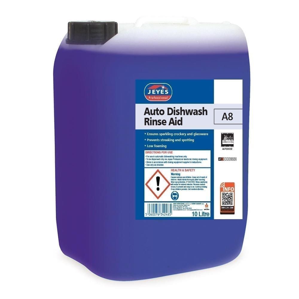 Jeyes Professional A8 Dishwash Rinse Aid 10LTR
