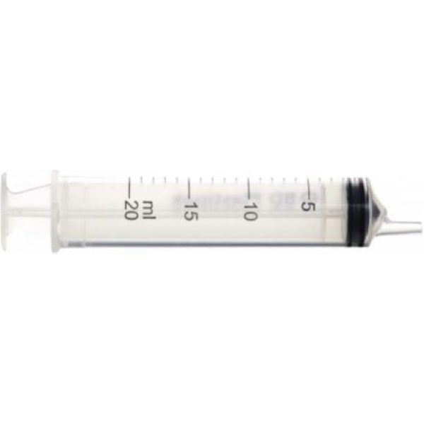 Plastipak Luer Slip Eccentric Tip Syringe 20ML 1 X 120