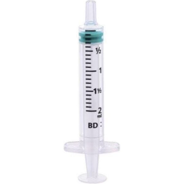 BD Emerald Luer Slip Centric Tip Syringe 2ML 1 X 100