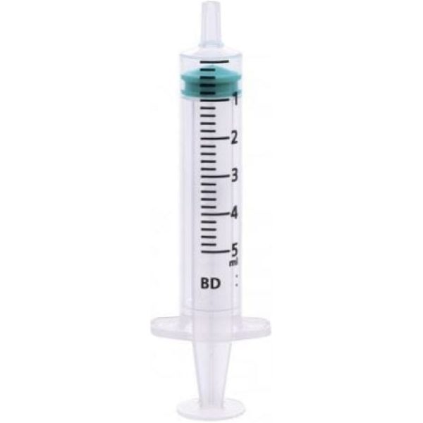 BD Emerald 5ML Luer Slip Centric Tip Syringe 1 X 100
