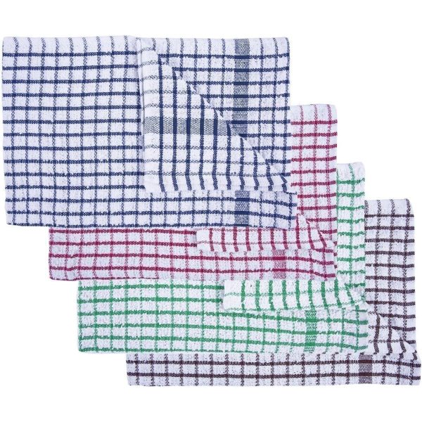 Terry Tea Towels Assorted Colours 45x68CM X 10